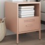 Mesita de noche acero rosa 36x39x50,5 cm de , Mesitas de noche - Ref: Foro24-843056, Precio: 62,73 €, Descuento: %