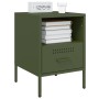 Mesitas de noche 2 unidades acero verde oliva 36x39x50,5 cm de , Mesitas de noche - Ref: Foro24-843063, Precio: 111,56 €, Des...