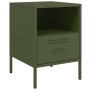 Mesitas de noche 2 unidades acero verde oliva 36x39x50,5 cm de , Mesitas de noche - Ref: Foro24-843063, Precio: 111,56 €, Des...