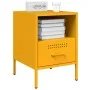 Mesitas de noche 2 uds acero amarillo mostaza 36x39x50,5 cm de , Mesitas de noche - Ref: Foro24-843061, Precio: 110,35 €, Des...