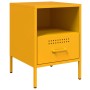 Mesitas de noche 2 uds acero amarillo mostaza 36x39x50,5 cm de , Mesitas de noche - Ref: Foro24-843061, Precio: 111,63 €, Des...
