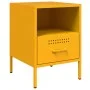 Mesitas de noche 2 uds acero amarillo mostaza 36x39x50,5 cm de , Mesitas de noche - Ref: Foro24-843061, Precio: 110,35 €, Des...