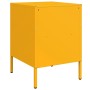 Mesitas de noche 2 uds acero amarillo mostaza 36x39x50,5 cm de , Mesitas de noche - Ref: Foro24-843061, Precio: 111,63 €, Des...