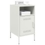 Mesitas de noche 2 unidades acero blanco 36x39x68 cm de , Mesitas de noche - Ref: Foro24-843077, Precio: 115,40 €, Descuento: %