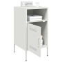 Mesitas de noche 2 unidades acero blanco 36x39x68 cm de , Mesitas de noche - Ref: Foro24-843077, Precio: 115,40 €, Descuento: %