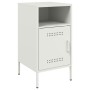 Mesitas de noche 2 unidades acero blanco 36x39x68 cm de , Mesitas de noche - Ref: Foro24-843077, Precio: 115,40 €, Descuento: %