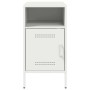 Mesitas de noche 2 unidades acero blanco 36x39x68 cm de , Mesitas de noche - Ref: Foro24-843077, Precio: 115,40 €, Descuento: %