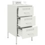 Mesitas de noche 2 unidades acero blanco 36x39x68 cm de , Mesitas de noche - Ref: Foro24-843089, Precio: 169,82 €, Descuento: %