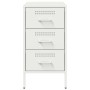 Mesitas de noche 2 unidades acero blanco 36x39x68 cm de , Mesitas de noche - Ref: Foro24-843089, Precio: 169,82 €, Descuento: %