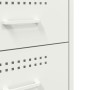 Mesitas de noche 2 unidades acero blanco 36x39x68 cm de , Mesitas de noche - Ref: Foro24-843089, Precio: 169,82 €, Descuento: %