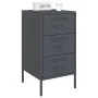 Mesita de noche acero gris antracita 36x39x68 cm de , Mesitas de noche - Ref: Foro24-843082, Precio: 91,78 €, Descuento: %