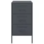 Mesita de noche acero gris antracita 36x39x68 cm de , Mesitas de noche - Ref: Foro24-843082, Precio: 91,78 €, Descuento: %