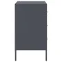 Mesita de noche acero gris antracita 36x39x68 cm de , Mesitas de noche - Ref: Foro24-843082, Precio: 91,78 €, Descuento: %