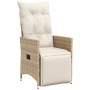 Mesita y sillas jardín 5 pzas y cojines ratán sintético beige de , Conjuntos de jardín - Ref: Foro24-3276938, Precio: 632,55 ...