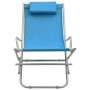 Sillas mecedoras 2 unidades acero azul de vidaXL, Tumbonas - Ref: Foro24-310340, Precio: 116,83 €, Descuento: %