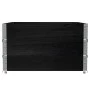 Collares de palets 3 uds madera maciza de pino negro 100x100 cm de , Plataformas de carga y palés - Ref: Foro24-3295375, Prec...