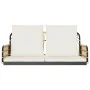 Silla columpio con cojines ratán sintético y acero 105x58x38 cm de , Bancos de jardín - Ref: Foro24-4009298, Precio: 141,36 €...