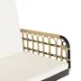 Silla columpio con cojines ratán sintético y acero 105x58x38 cm de , Bancos de jardín - Ref: Foro24-4009298, Precio: 141,36 €...