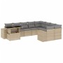 Juego de sofás jardín con cojines beige 10 pzas ratán sintético de , Conjuntos de jardín - Ref: Foro24-3269399, Precio: 646,7...