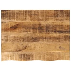 Tablero de mesa borde natural madera maciza mango 80x60x2,5 cm by , Table tops - Ref: Foro24-370356, Price: 72,03 €, Discount: %