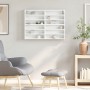 Vitrina de madera ingeniería blanca 80x8,5x58 cm de , Estantes y estanterías - Ref: Foro24-847954, Precio: 53,24 €, Descuento: %