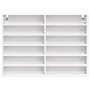 Vitrina de madera ingeniería blanca 80x8,5x58 cm de , Estantes y estanterías - Ref: Foro24-847954, Precio: 53,24 €, Descuento: %