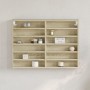 Vitrina de madera de ingeniería roble Sonoma 80x8,5x58 cm de , Estantes y estanterías - Ref: Foro24-847956, Precio: 50,52 €, ...