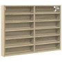Vitrina de madera de ingeniería roble Sonoma 80x8,5x58 cm de , Estantes y estanterías - Ref: Foro24-847956, Precio: 50,52 €, ...