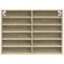 Vitrina de madera de ingeniería roble Sonoma 80x8,5x58 cm de , Estantes y estanterías - Ref: Foro24-847956, Precio: 50,52 €, ...