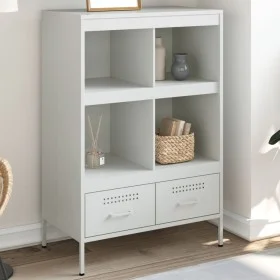 Aparador acero blanco 68x39x101,5 cm by , Sideboards - Ref: Foro24-843107, Price: 152,93 €, Discount: %