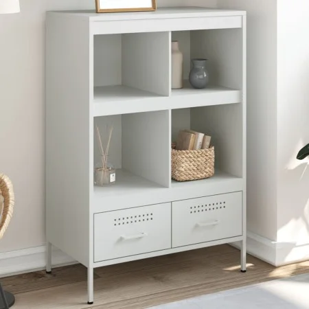 Aparador acero blanco 68x39x101,5 cm de , Aparadores - Ref: Foro24-843107, Precio: 152,93 €, Descuento: %