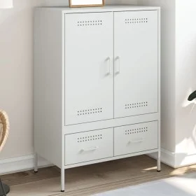 Aparador acero blanco 68x39x101,5 cm de , Aparadores - Ref: Foro24-843113, Precio: 175,39 €, Descuento: %