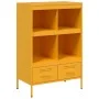 Aparador acero amarillo mostaza 68x39x101,5 cm de , Aparadores - Ref: Foro24-843105, Precio: 152,93 €, Descuento: %