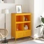 Aparador acero amarillo mostaza 68x39x101,5 cm de , Aparadores - Ref: Foro24-843105, Precio: 152,93 €, Descuento: %