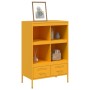 Aparador acero amarillo mostaza 68x39x101,5 cm de , Aparadores - Ref: Foro24-843105, Precio: 154,96 €, Descuento: %
