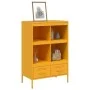 Aparador acero amarillo mostaza 68x39x101,5 cm de , Aparadores - Ref: Foro24-843105, Precio: 152,93 €, Descuento: %