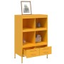 Aparador acero amarillo mostaza 68x39x101,5 cm de , Aparadores - Ref: Foro24-843105, Precio: 154,96 €, Descuento: %