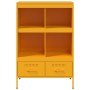 Aparador acero amarillo mostaza 68x39x101,5 cm de , Aparadores - Ref: Foro24-843105, Precio: 154,96 €, Descuento: %