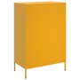 Aparador acero amarillo mostaza 68x39x101,5 cm de , Aparadores - Ref: Foro24-843105, Precio: 154,96 €, Descuento: %