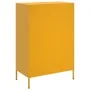 Aparador acero amarillo mostaza 68x39x101,5 cm de , Aparadores - Ref: Foro24-843105, Precio: 152,93 €, Descuento: %