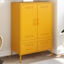 Aparador acero amarillo mostaza 68x39x101,5 cm de , Aparadores - Ref: Foro24-843111, Precio: 179,96 €, Descuento: %