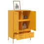 Aparador acero amarillo mostaza 68x39x101,5 cm de , Aparadores - Ref: Foro24-843111, Precio: 179,96 €, Descuento: %