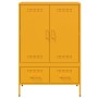 Aparador acero amarillo mostaza 68x39x101,5 cm de , Aparadores - Ref: Foro24-843111, Precio: 179,96 €, Descuento: %