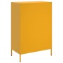 Aparador acero amarillo mostaza 68x39x101,5 cm de , Aparadores - Ref: Foro24-843111, Precio: 179,96 €, Descuento: %