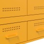 Aparador acero amarillo mostaza 68x39x101,5 cm de , Aparadores - Ref: Foro24-843111, Precio: 179,96 €, Descuento: %