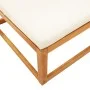 Taburete de jardín con cojín madera maciza acacia 65x65x29 cm de , Sofás de exterior - Ref: Foro24-4008158, Precio: 84,45 €, ...