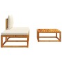 Set de sofás de jardín con cojines 3 pzas madera maciza acacia de , Sofás de exterior - Ref: Foro24-4008170, Precio: 218,26 €...