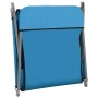 Tumbonas plegables 2 unidades acero y tela azul de vidaXL, Tumbonas - Ref: Foro24-310344, Precio: 85,16 €, Descuento: %