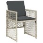 Set de comedor de jardín 11 pzas y cojines ratán sintético gris de , Conjuntos de jardín - Ref: Foro24-3210791, Precio: 527,7...