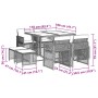 Set comedor de jardín 9 pzas cojines ratán sintético gris claro de , Conjuntos de jardín - Ref: Foro24-3210779, Precio: 388,1...